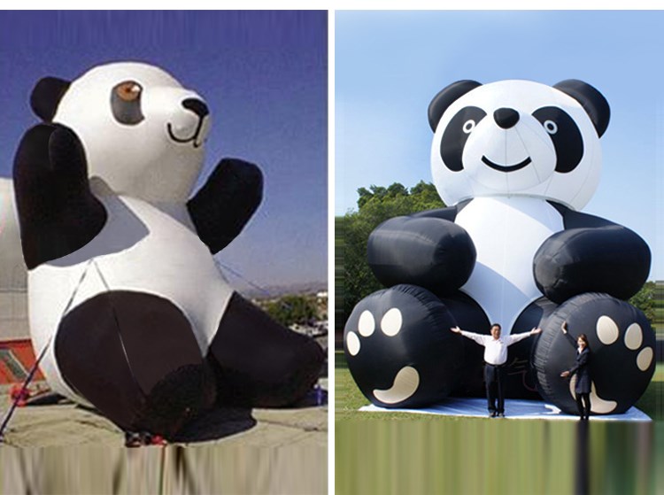 八公山充气熊猫展示